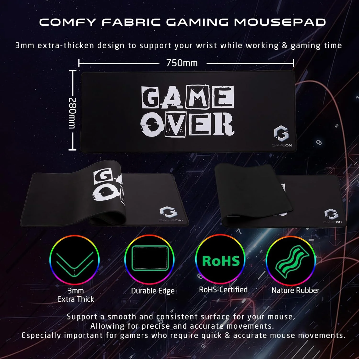 بسته کامل لوازم جانبی گیمینگ GAMEON VIPER XI شامل کیبورد گیمینگ، ماوس، ماوس پد و هدست