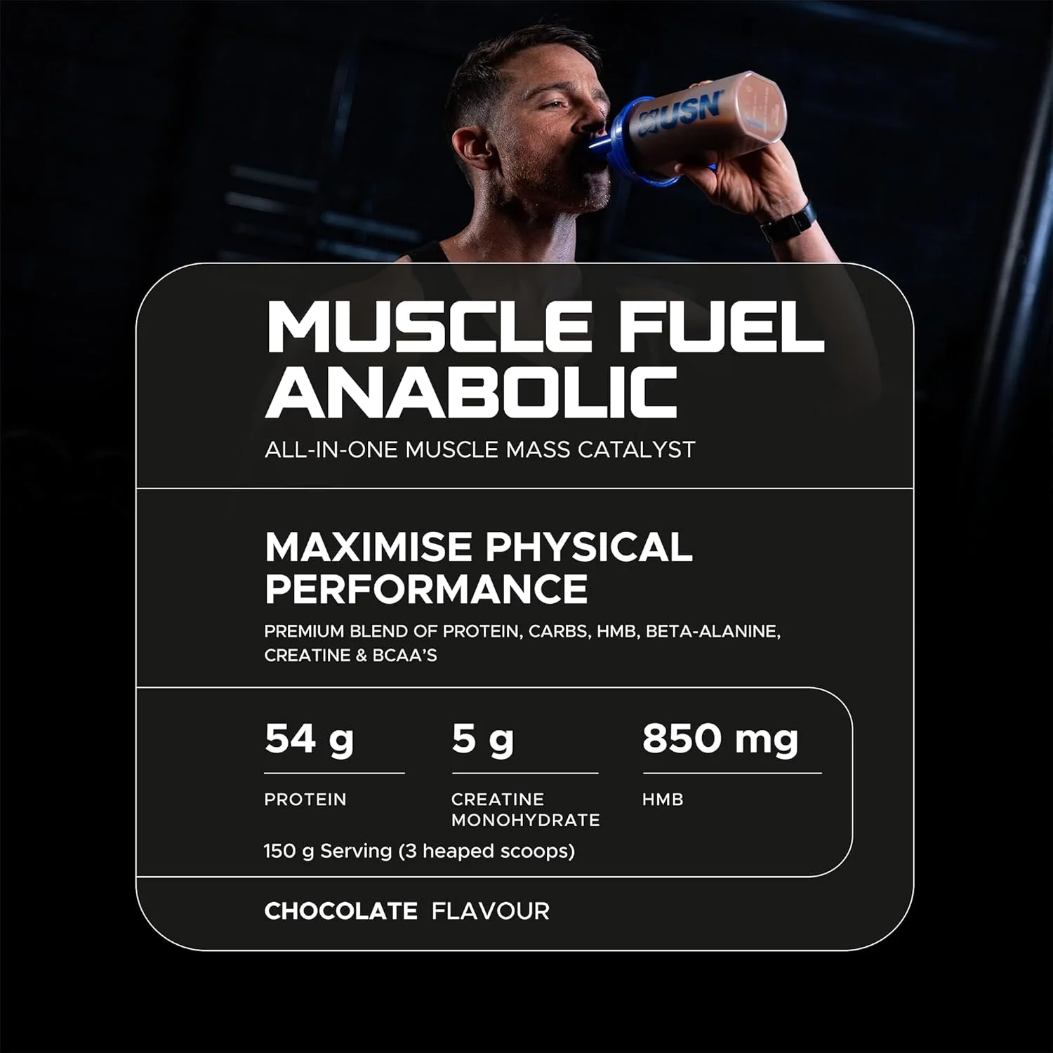 پودر پروتئین شیک آنابولیک شکلاتی USN Muscle Fuel (2 کیلوگرم): پودر پروتئین آنابولیک تقویت کننده تمرین برای افزایش حجم عضلات - فرمول جدید و بهبود یافته پودر پروتئین شیک آنابولیک شکلاتی USN Muscle Fuel (2 کیلوگرم): پودر پروتئین آنابولیک تقویت کننده تمرین برای افزایش حجم عضلات - فرمول جدید و بهبود یافته
