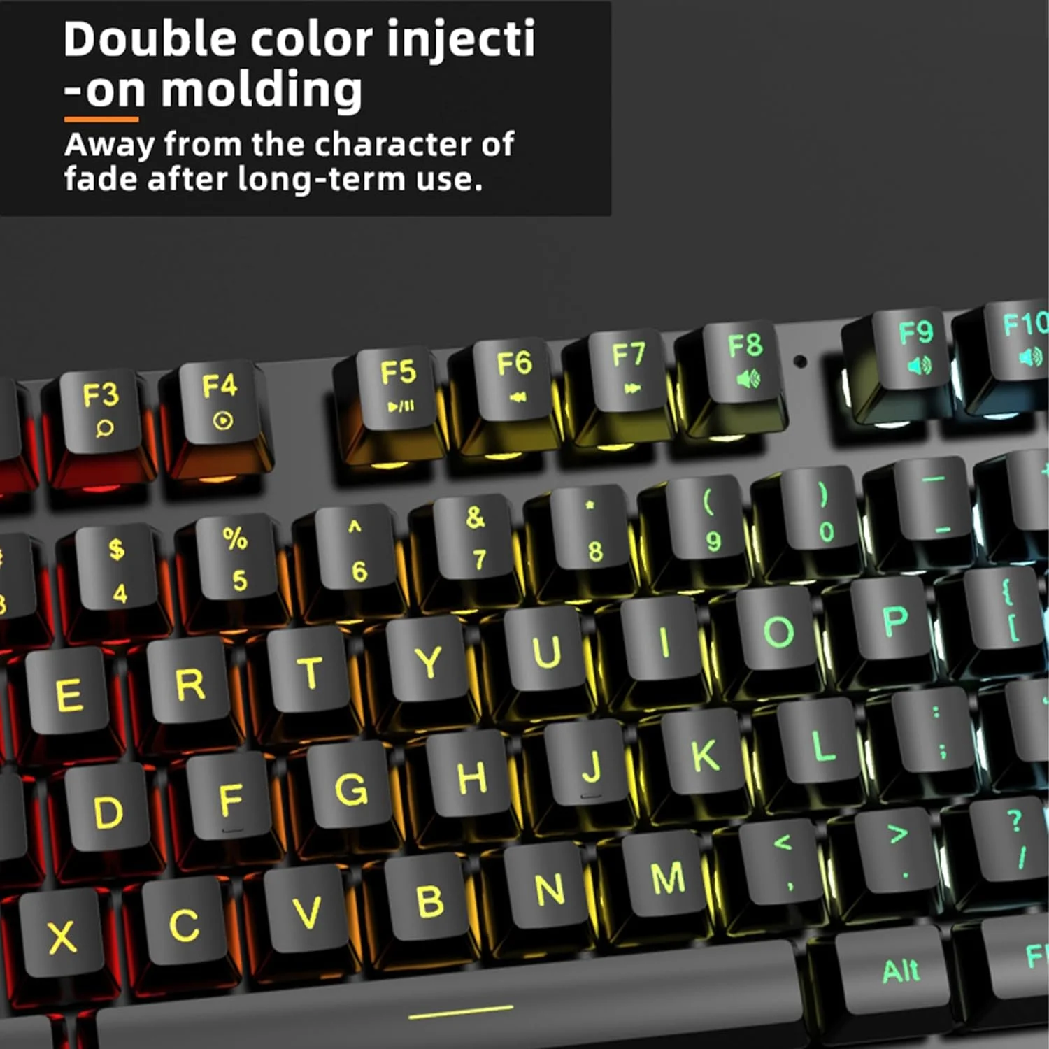 کیت گیمینگ 4 در 1 JERTECH شامل کیبورد RGB، ماوس، هدست و ماوس پد برای کامپیوتر