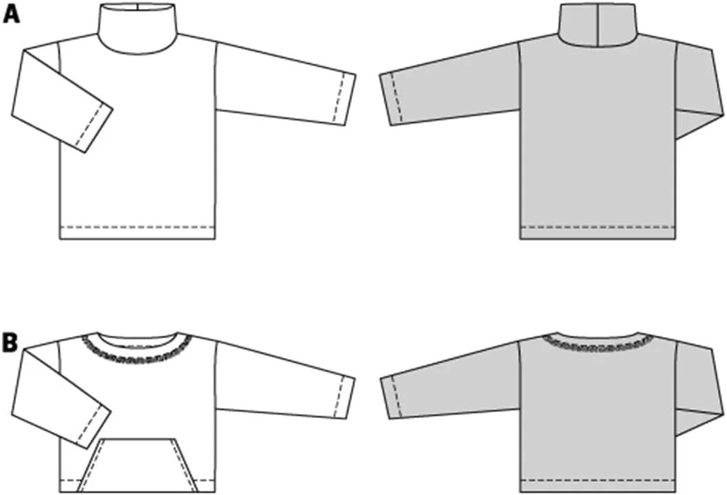 الگوی خیاطی آسان بوردا برای بانوان، پلیور نرم و راحت #5710 سایز 36-46
