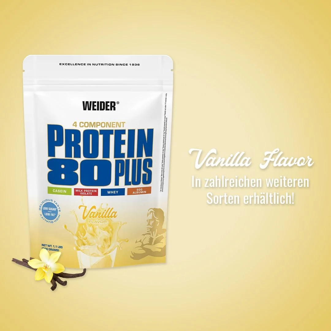 پروتئین وییدر 80 پلاس، پروتئین چند جزئی، وانیلی، پودر پروتئین برای شیک های پروتئینی خوشمزه و خامه ای، ترکیبی از وی، کازئین، پروتئین ایزوله شیر و تخم مرغ، کم چرب و کم شکر پروتئین وییدر 80 پلاس، پروتئین چند جزئی، وانیلی، پودر پروتئین برای شیک های پروتئینی خوشمزه و خامه ای، ترکیبی از وی، کازئین، پروتئین ایزوله شیر و تخم مرغ، کم چرب و کم شکر