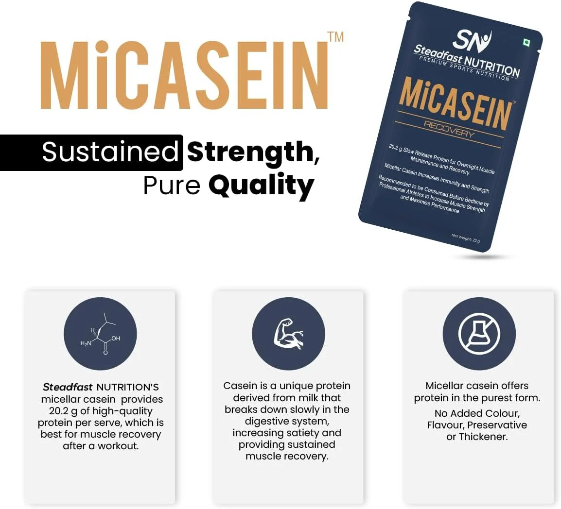 پروتئین کازئین آهسته رهش Steadfast Nutrition Medishield MiCasein | جعبه 30 ساشه | بدون رنگ های مصنوعی، مواد نگهدارنده، طعم دهنده ها، غلیظ کننده ها پروتئین کازئین آهسته رهش Steadfast Nutrition Medishield MiCasein | جعبه 30 ساشه | بدون رنگ های مصنوعی، مواد نگهدارنده، طعم دهنده ها، غلیظ کننده ها