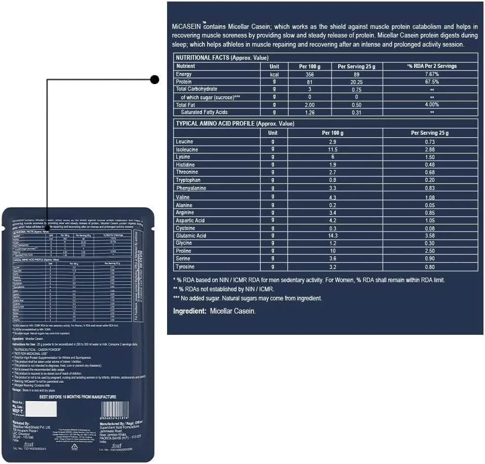پروتئین کازئین آهسته رهش Steadfast Nutrition Medishield MiCasein | جعبه 30 ساشه | بدون رنگ های مصنوعی، مواد نگهدارنده، طعم دهنده ها، غلیظ کننده ها پروتئین کازئین آهسته رهش Steadfast Nutrition Medishield MiCasein | جعبه 30 ساشه | بدون رنگ های مصنوعی، مواد نگهدارنده، طعم دهنده ها، غلیظ کننده ها