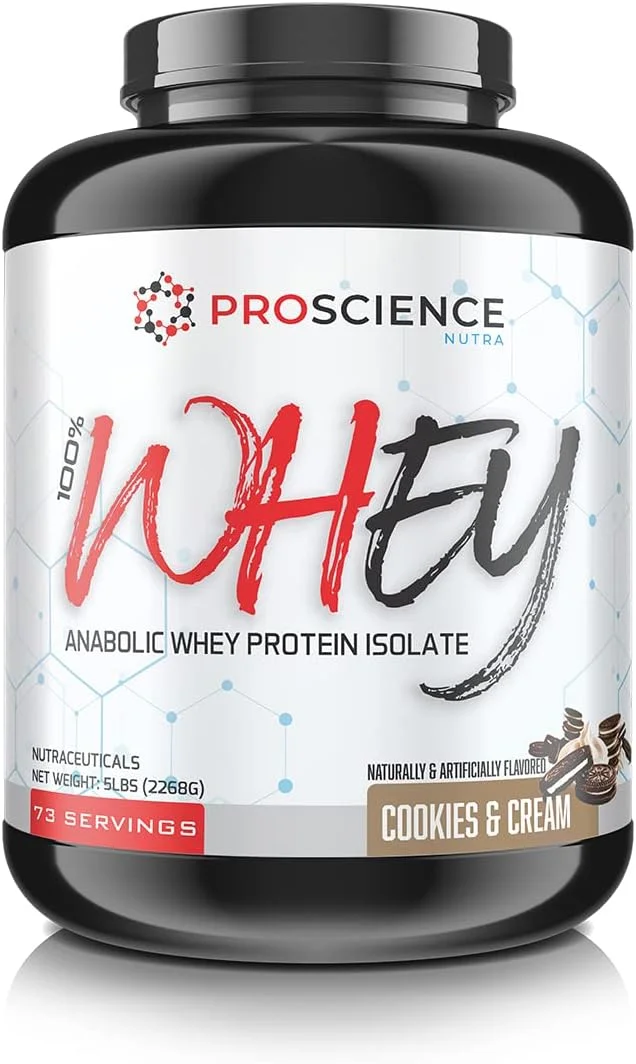 پرو ساینس نوترا 100% وی - پروتئین وی ایزوله آنابولیک - 5 پوند، 73 سروینگ (کوکی و کرم) پرو ساینس نوترا 100% وی - پروتئین وی ایزوله آنابولیک - 5 پوند، 73 سروینگ (کوکی و کرم)