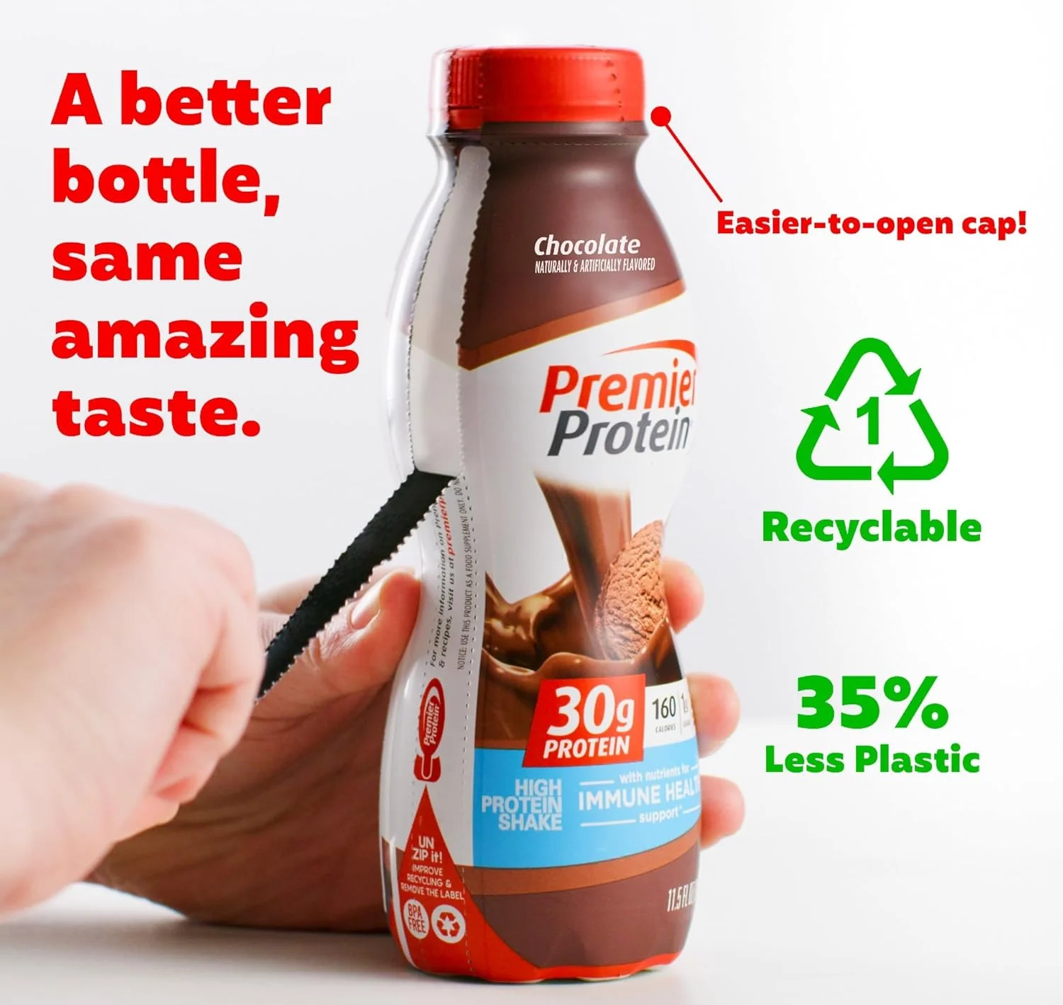 شیک پروتئینی پریمیر، شکلاتی، 30 گرم پروتئین، 1 گرم شکر، 24 ویتامین، مواد معدنی و مغذی برای حمایت از سلامت ایمنی، 340 میلی لیتر (بسته 12 عددی) شیک پروتئینی پریمیر، شکلاتی، 30 گرم پروتئین، 1 گرم شکر، 24 ویتامین، مواد معدنی و مغذی برای حمایت از سلامت ایمنی، 340 میلی لیتر (بسته 12 عددی)