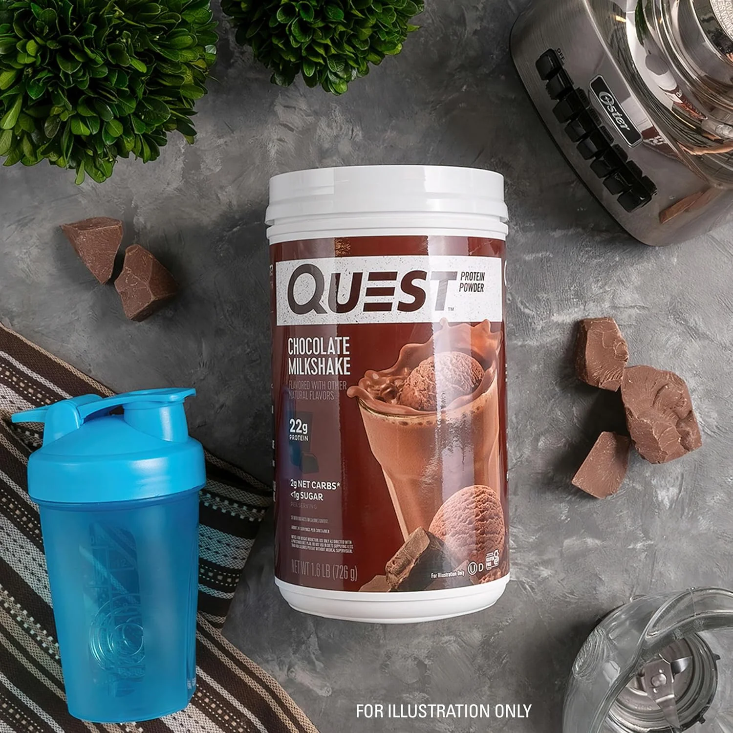 پودر پروتئین میلک شیک شکلاتی Quest Nutrition؛ 22 گرم پروتئین؛ 1 گرم شکر؛ کم کربوهیدرات؛ بدون گلوتن؛ 1.6 پوند؛ 24 سروینگ پودر پروتئین میلک شیک شکلاتی Quest Nutrition؛ 22 گرم پروتئین؛ 1 گرم شکر؛ کم کربوهیدرات؛ بدون گلوتن؛ 1.6 پوند؛ 24 سروینگ