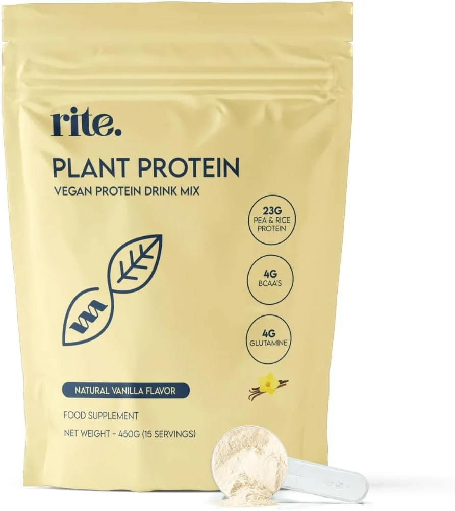 پروتئین عملکردی Rite. - پودر پروتئین وگان با 23 گرم پروتئین گیاهی، 4 گرم BCAA و 4 گرم ال-گلوتامین. مناسب برای هر زمان و بعد از تمرین. طعم عالی فقط با آب! طعم وانیل (15 سروینگ). پروتئین عملکردی Rite. - پودر پروتئین وگان با 23 گرم پروتئین گیاهی، 4 گرم BCAA و 4 گرم ال-گلوتامین. مناسب برای هر زمان و بعد از تمرین. طعم عالی فقط با آب! طعم وانیل (15 سروینگ).