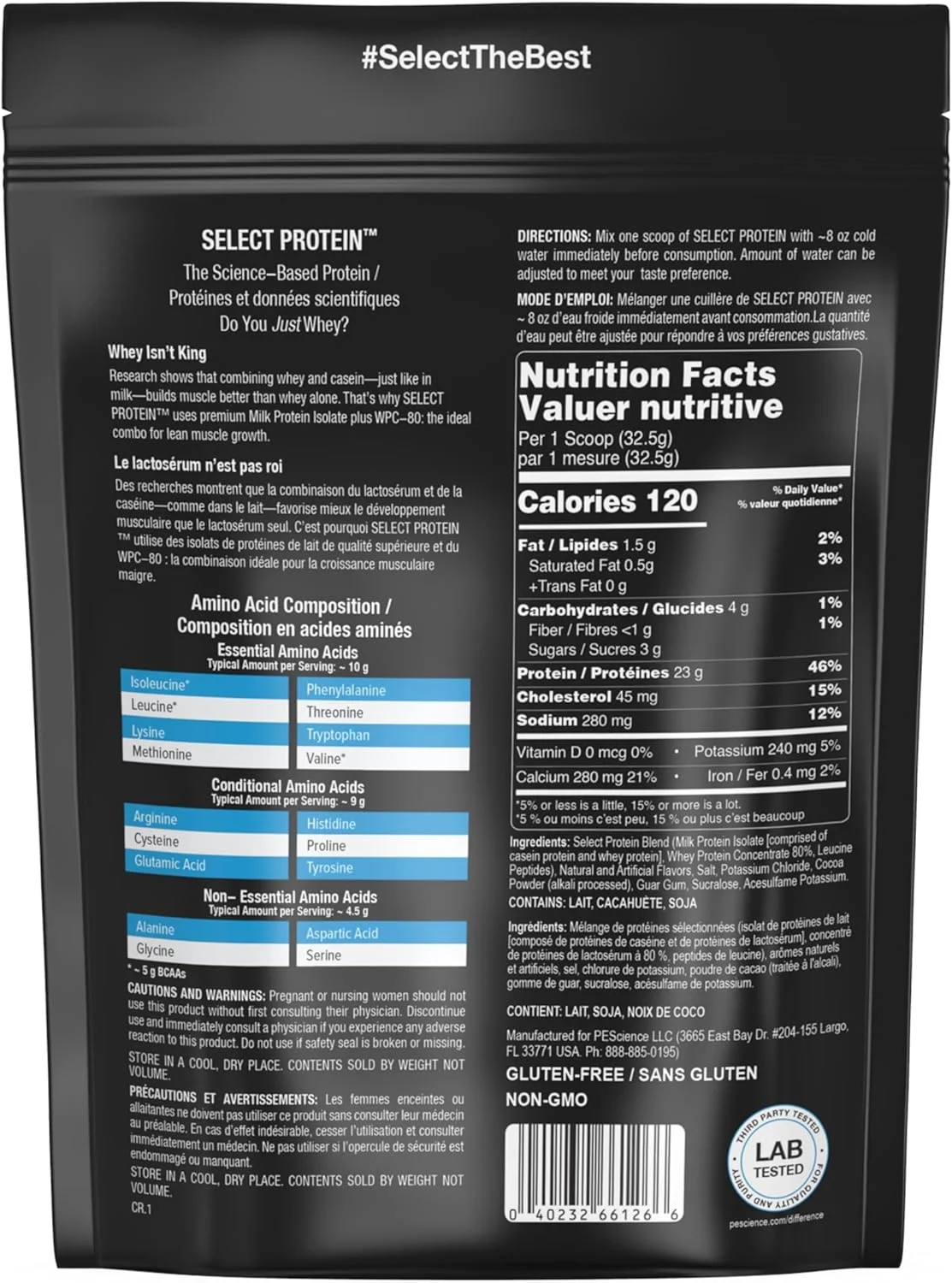 پودر پروتئین Select PEScience، ترکیبی از وی و کازئین، پودر پروتئین تمیز برای زنان و مردان، کم کالری، کم کربوهیدرات، مناسب برای کتو، بدون گلوتن - طعم کره بادام زمینی شکلاتی - 5 سروینگ پودر پروتئین Select PEScience، ترکیبی از وی و کازئین، پودر پروتئین تمیز برای زنان و مردان، کم کالری، کم کربوهیدرات، مناسب برای کتو، بدون گلوتن - طعم کره بادام زمینی شکلاتی - 5 سروینگ