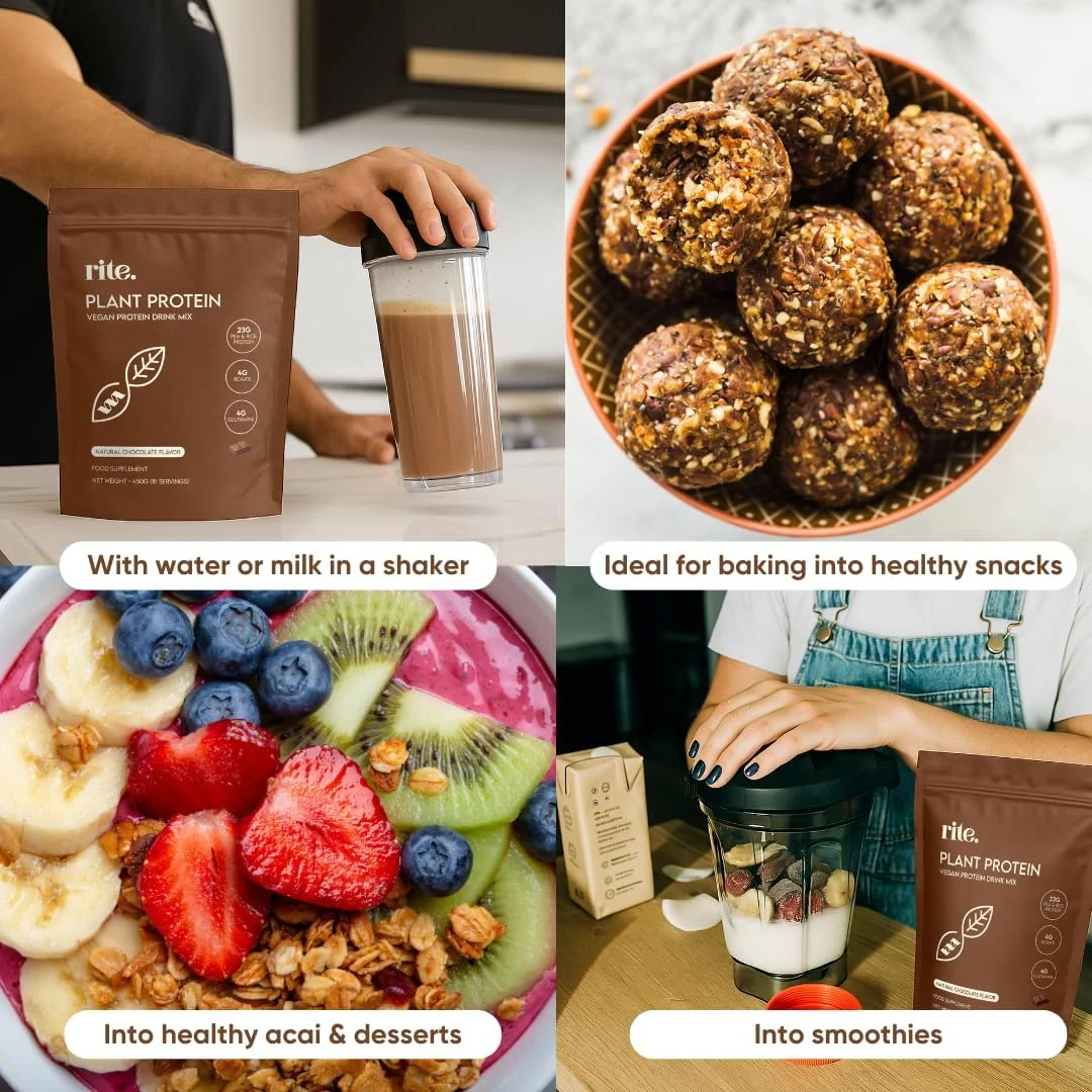 پروتئین عملکردی Rite. - پودر پروتئین وگان با 23 گرم پروتئین گیاهی، 4 گرم BCAA و 4 گرم ال-گلوتامین. مناسب برای هر زمان و بعد از تمرین. طعم عالی فقط با آب! طعم وانیل (15 سروینگ). پروتئین عملکردی Rite. - پودر پروتئین وگان با 23 گرم پروتئین گیاهی، 4 گرم BCAA و 4 گرم ال-گلوتامین. مناسب برای هر زمان و بعد از تمرین. طعم عالی فقط با آب! طعم وانیل (15 سروینگ).