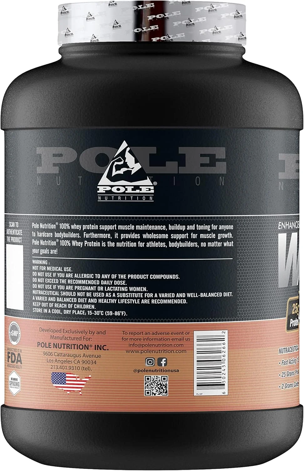 پروتئین وی POLE NUTRITION با طعم کافه فراپه پروتئین وی POLE NUTRITION با طعم کافه فراپه