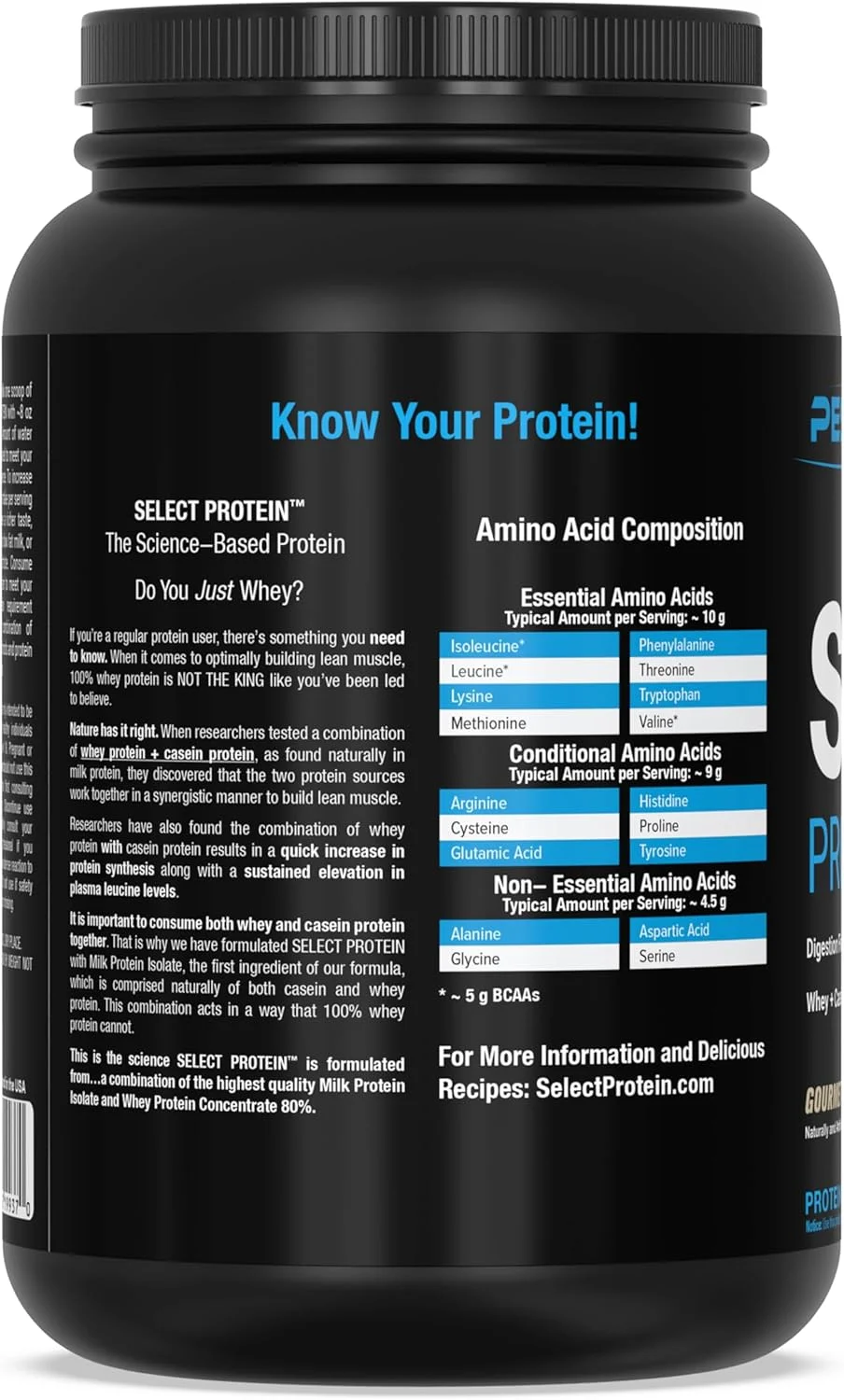 پروتئین سلکت PEScience - ترکیب مکمل پودر پروتئین وی و کازئین - 27 سروینگ (وانیل گورمت) پروتئین سلکت PEScience - ترکیب مکمل پودر پروتئین وی و کازئین - 27 سروینگ (وانیل گورمت)