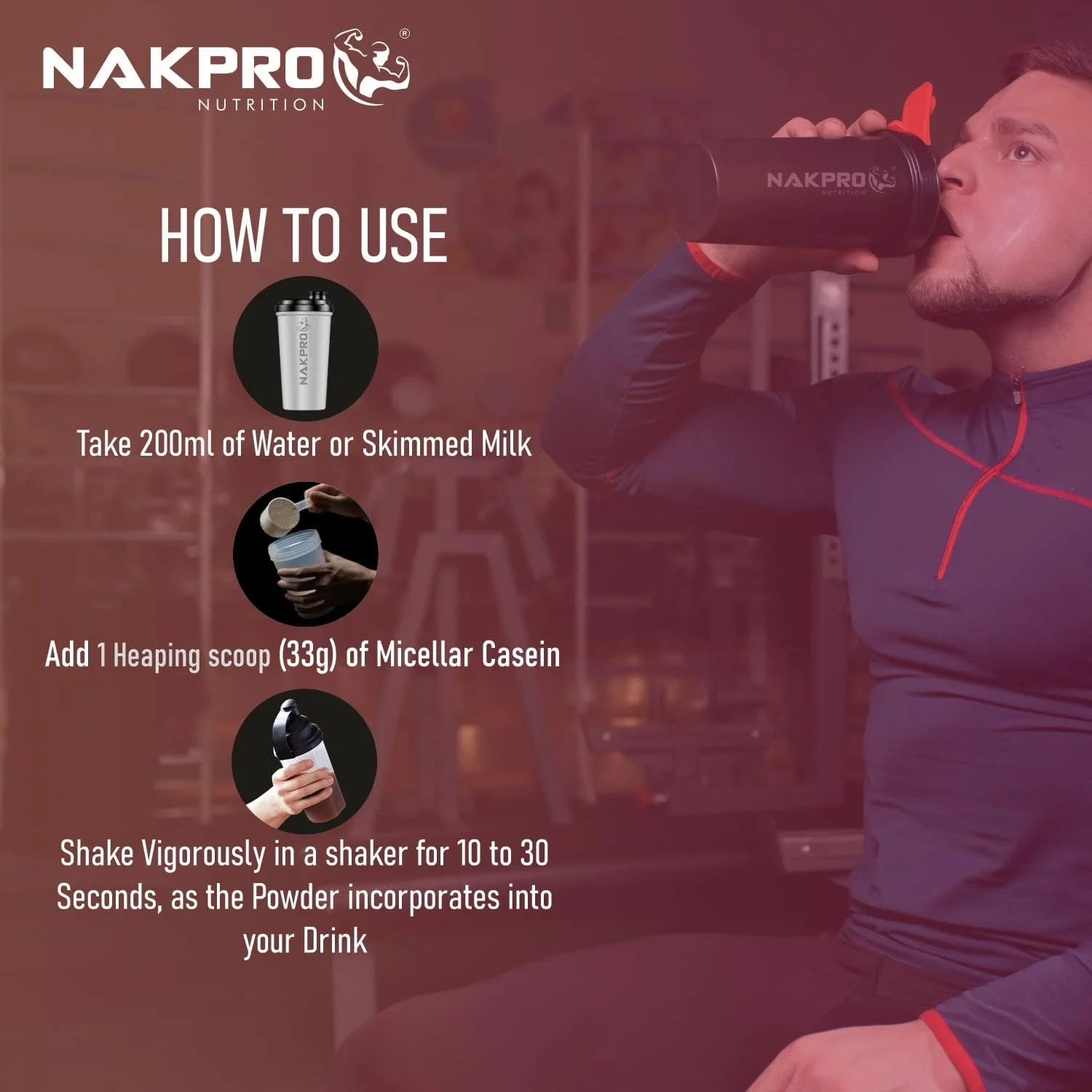 مکمل پروتئین کازئین میسلار 100% NAKPRO | 24 گرم پروتئین، 9.5 گرم EAAs، 4.63 گرم BCAAs | پودر پروتئین کازئین میسلار با جذب آهسته (قهوه، 1 کیلوگرم) مکمل پروتئین کازئین میسلار 100% NAKPRO | 24 گرم پروتئین، 9.5 گرم EAAs، 4.63 گرم BCAAs | پودر پروتئین کازئین میسلار با جذب آهسته (قهوه، 1 کیلوگرم)