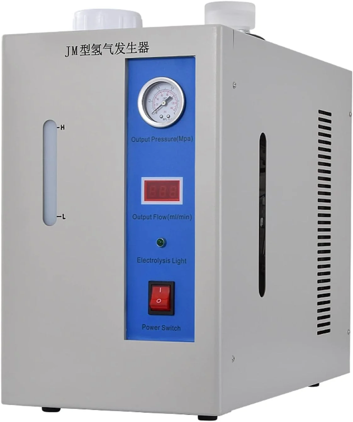 دستگاه تولید هیدروژن قابل حمل JVAYJH JM500، تجهیزات تولید گاز هیدروژن با خلوص 99.999%، توان 260 وات، فشار 0.4 مگاپاسکال، خروجی 0-500 میلی لیتر در دقیقه