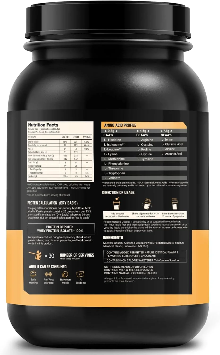 پودر پروتئین کازئین میسلار MFF مای فیت فیول 1 کیلوگرم (2.2 پوند) طعم شکلات ابریشمی | پروتئین با رهش آهسته پودر پروتئین کازئین میسلار MFF مای فیت فیول 1 کیلوگرم (2.2 پوند) طعم شکلات ابریشمی | پروتئین با رهش آهسته