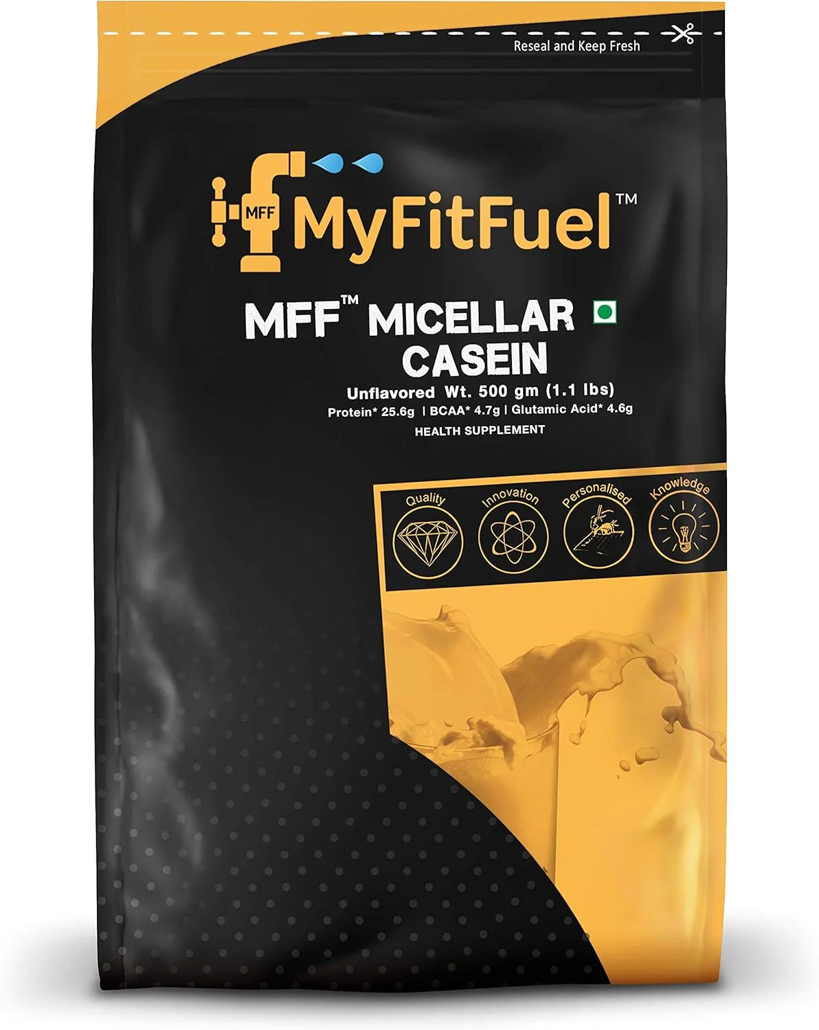 پودر پروتئین کازئین میسلار مای فیت فیول | 500 گرم، 15 سروینگ (بدون طعم) | پروتئین با رهش آهسته پودر پروتئین کازئین میسلار مای فیت فیول | 500 گرم، 15 سروینگ (بدون طعم) | پروتئین با رهش آهسته