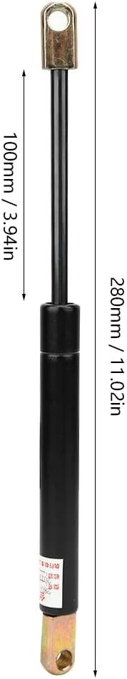 فنر گازی Marhynchus، فاصله مرکزی 280 میلی متر، کورس 100 میلی متر، مناسب برای درب های تاشو تجهیزات، ماشین اسنک، درب بالای سه چرخه، لایت باکس، کاپوت (فشار 300N)