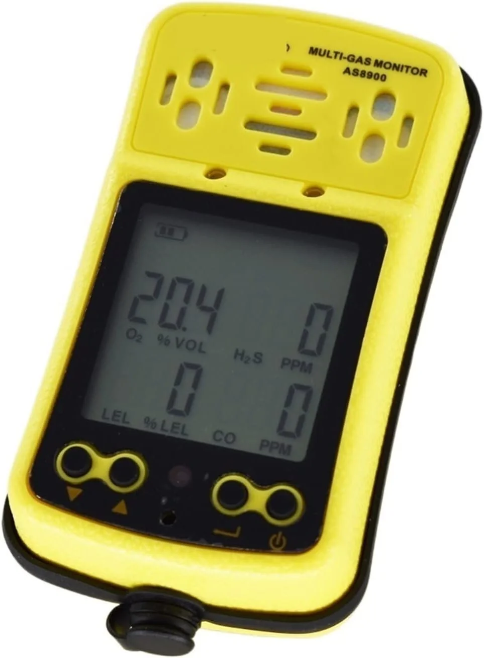 مانیتور کیفیت هوا CBWCCY سنسور هوشمند AS8900 آشکارساز گاز چندگانه قابل حمل 4 در 1 O2 H2S CO گازهای قابل احتراق اکسیژن سولفید هیدروژن مونوکسید کربن