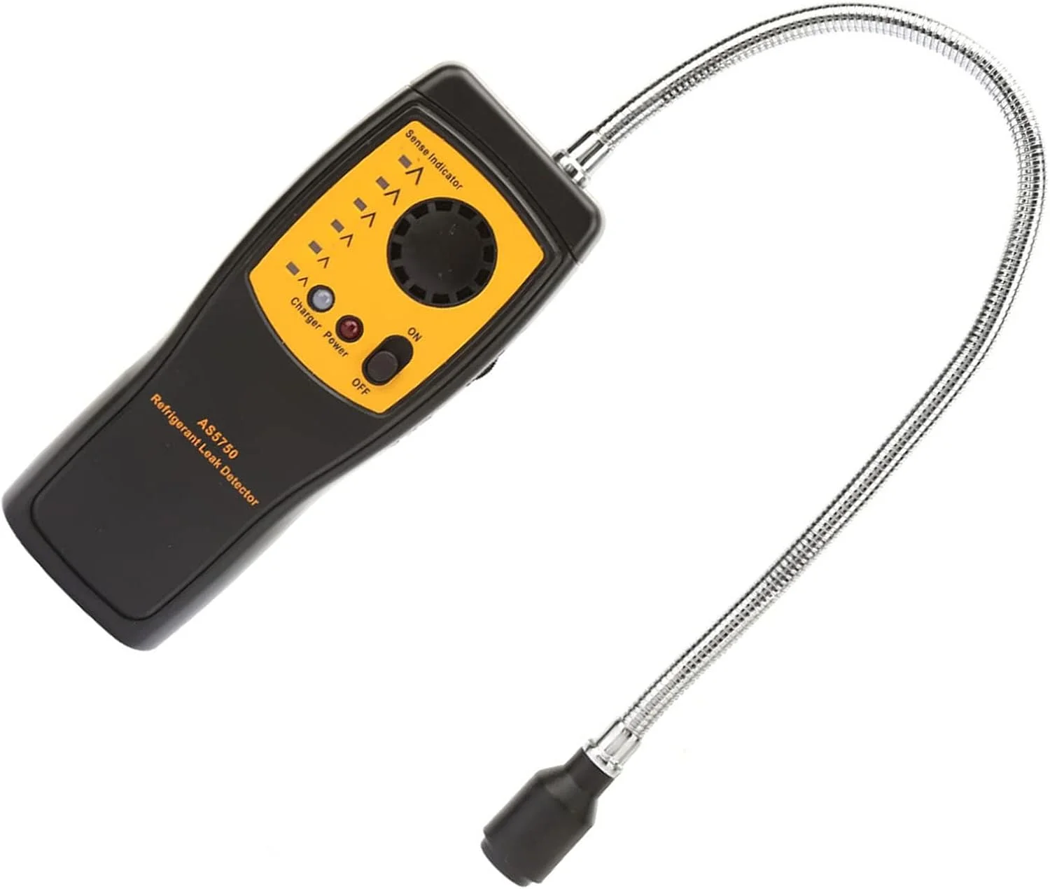 دستگاه تشخیص گاز هالوژن Eujgoov مدل AS5750، آلارم صوتی و نوری، باتری لیتیومی، شارژ USB، برای واحد AC مبرد، تشخیص تجهیزات، همراه با صدا