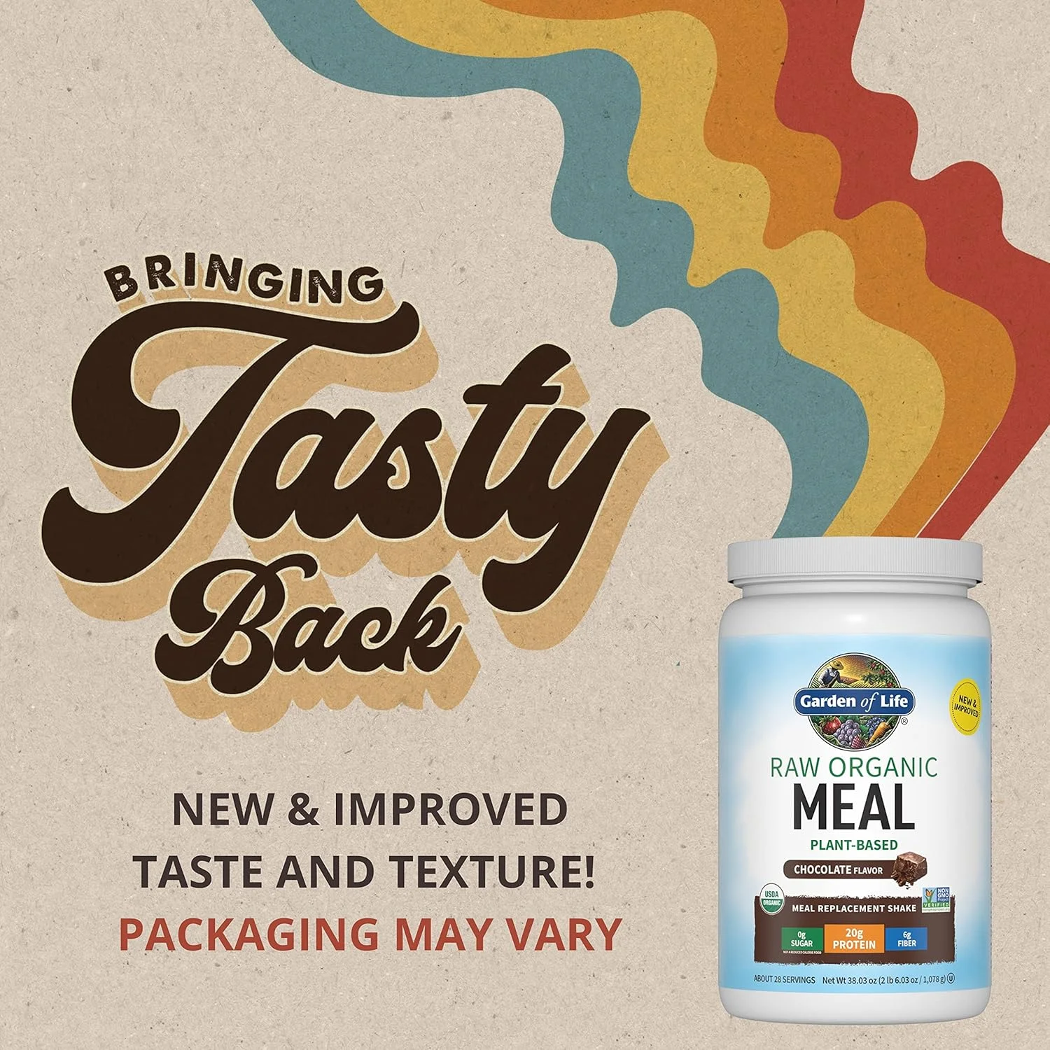 پودر جایگزین غذای ارگانیک خام گاردن آف لایف - پودر پروتئین گیاهی وگان شکلاتی، پروتئین نخود، جوانه ها، سبزیجات، پروبیوتیک ها، شیک همه کاره بدون لبنیات برای زنان و مردان، 28 سروینگ پودر جایگزین غذای ارگانیک خام گاردن آف لایف - پودر پروتئین گیاهی وگان شکلاتی، پروتئین نخود، جوانه ها، سبزیجات، پروبیوتیک ها، شیک همه کاره بدون لبنیات برای زنان و مردان، 28 سروینگ