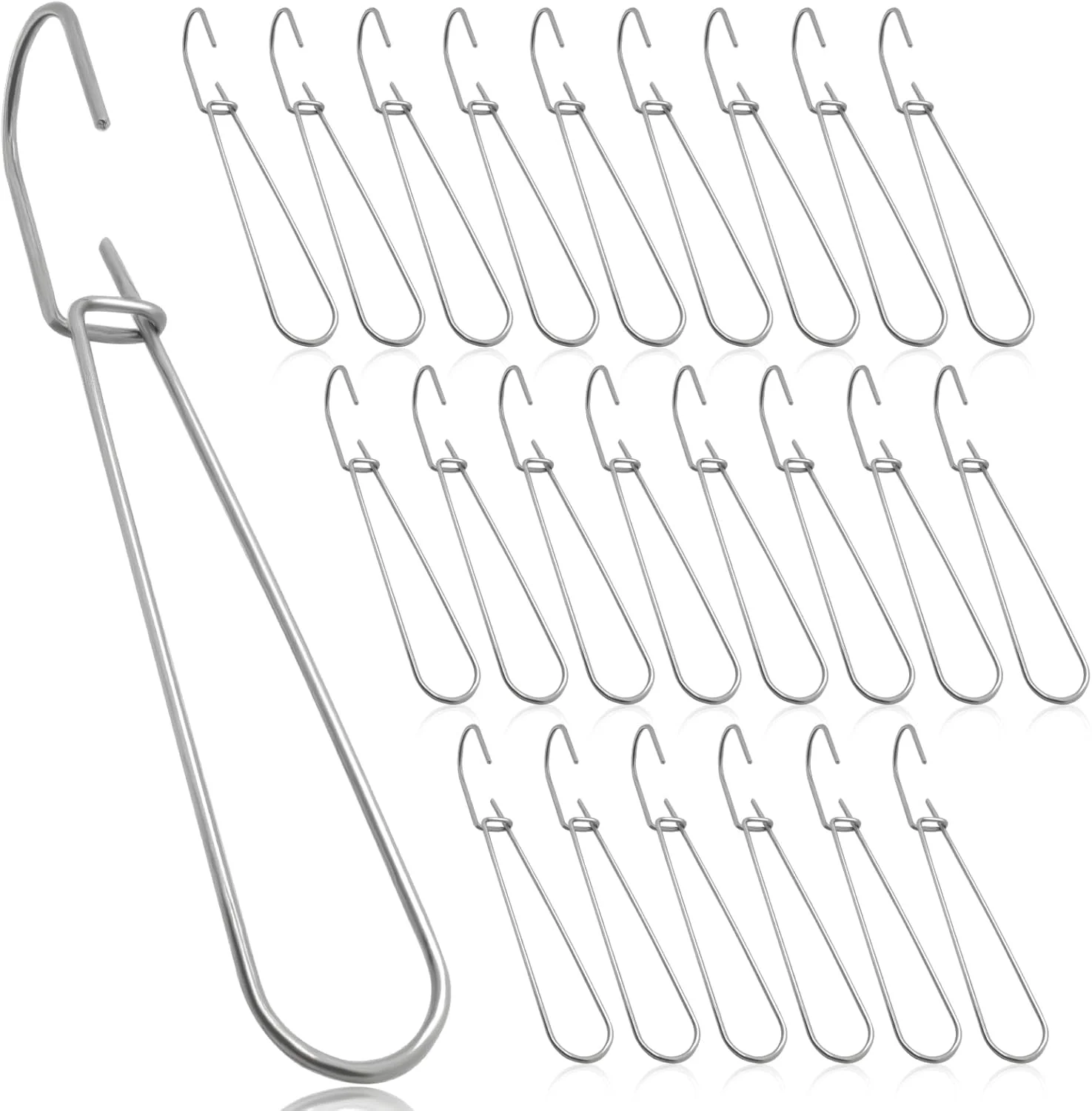 قلاب های طرح دار LONIKSTEP، 24 عدد آویز فلزی طرح دار 7.3 اینچی، قلاب آویز برای نگهداری کاغذ الگوهای خیاطی قلاب های طرح دار LONIKSTEP، 24 عدد آویز فلزی طرح دار 7.3 اینچی، قلاب آویز برای نگهداری کاغذ الگوهای خیاطی