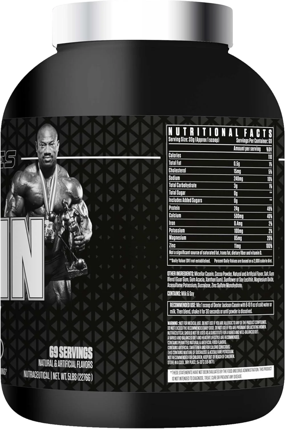 پروتئین کازئین سری امضای مشکی دکستر جکسون | 2276 گرم (5 پوند، شکلات سوپریم) پروتئین کازئین سری امضای مشکی دکستر جکسون | 2276 گرم (5 پوند، شکلات سوپریم)
