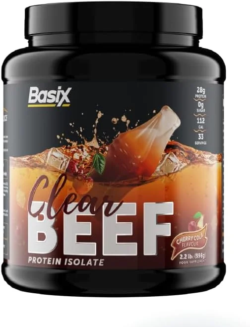 پروتئین ایزوله گوشت گاو شفاف BASIX با طعم کولا گیلاسی 2.2 پوندی