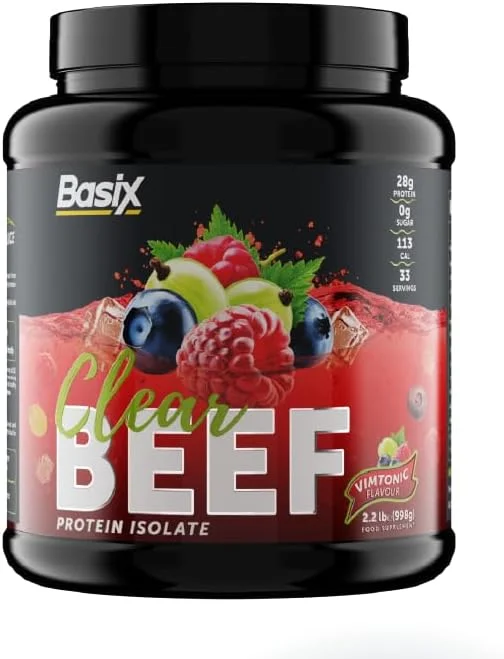 پروتئین ایزوله گوشت گاو شفاف باسیکس با طعم ویمتونیک 2.2 پوند