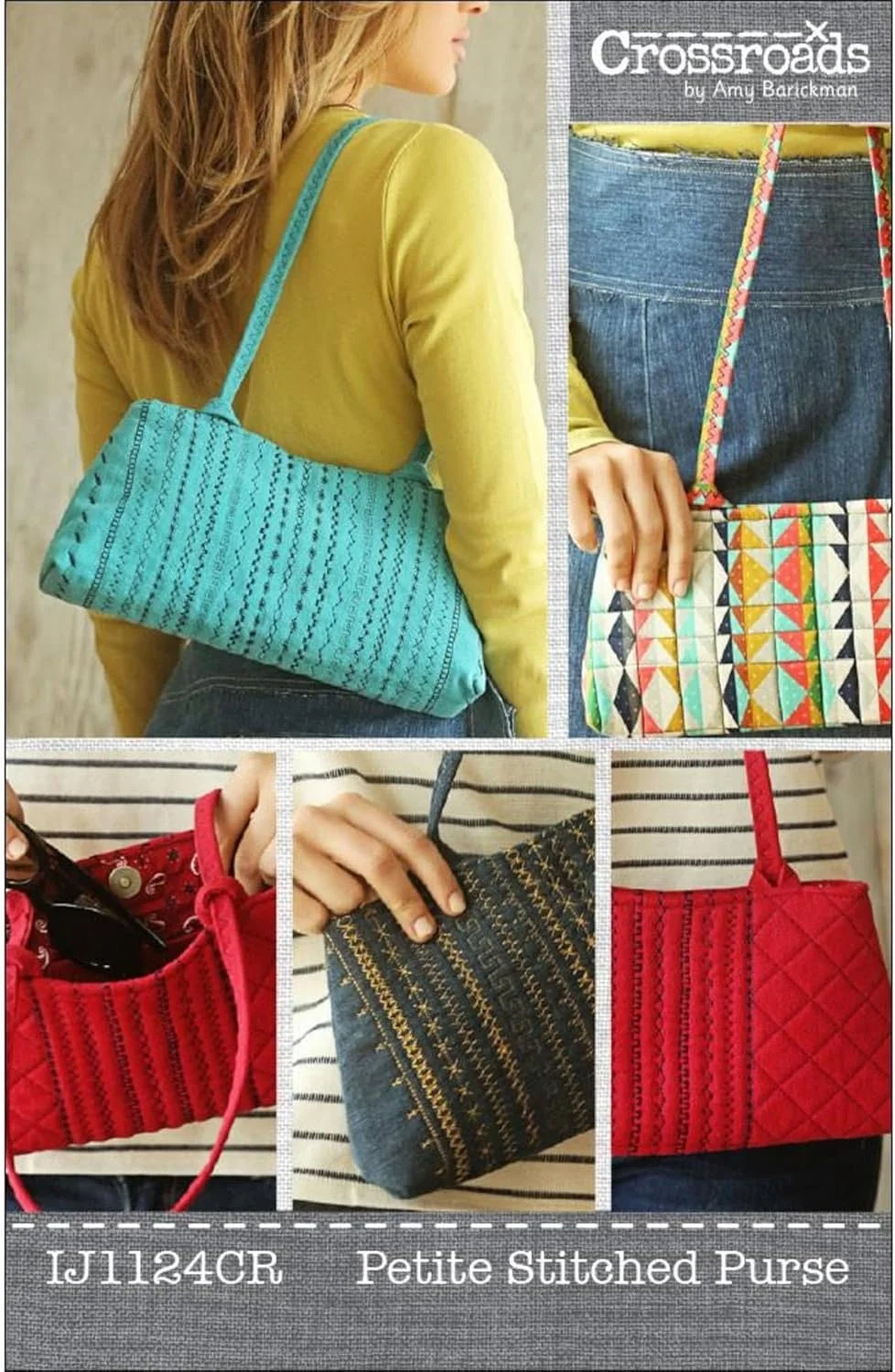 الگوی خیاطی کیف کوچک دوخته شده Indygo Junction