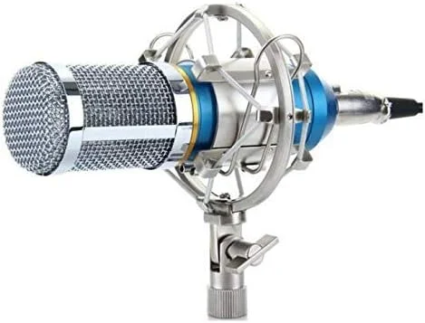 میکروفون استودیویی کندانسور SKEIDO BM800 برای فروش، میکروفون استریو قابل حمل با رابط صوتی ضبط با کابل 3.5 و لرزه گیر