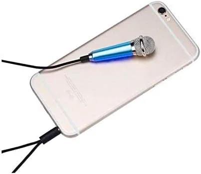 میکروفون مینی SKEIDO، میکروفون کوچک قابل حمل برای وکال، میکروفون Asmr، میکروفون تلفن، میکروفون مینی کارائوکه برای ضبط صدا، چت و آواز خواندن در آیفون/اندروید/لپ تاپ (آبی) میکروفون مینی SKEIDO، میکروفون کوچک قابل حمل برای وکال، میکروفون Asmr، میکروفون تلفن، میکروفون مینی کارائوکه برای ضبط صدا، چت و آواز خواندن در آیفون/اندروید/لپ تاپ (آبی)