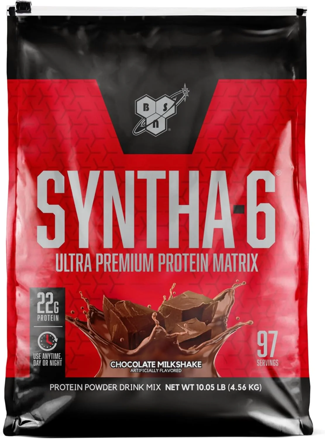 پودر پروتئین وی BSN SYNTHA-6، پودر پروتئین شکلاتی با کازئین میسلار، پودر پروتئین ایزوله شیر، میلک شیک شکلاتی، 97 سروینگ (بسته بندی ممکن است متفاوت باشد)