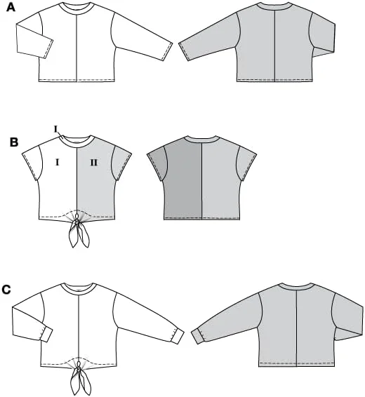 الگوی خیاطی آسان زنانه Burdastyle Burda برای تی شرت در 3 طرح مختلف، سایزهای 36 تا 48 الگوی خیاطی آسان زنانه Burdastyle Burda برای تی شرت در 3 طرح مختلف، سایزهای 36 تا 48