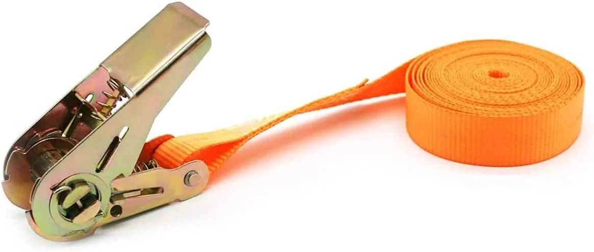 بند بار Royal Apex با ابعاد 1 اینچ در 10 متر، تسمه بارگیری سنگین قابل حمل، تسمه بستن چمدان، تسمه جغجغه ای قوی با سگک فلزی