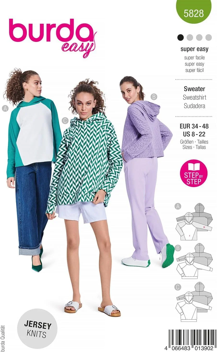 الگوی خیاطی بردا استایل 5828 بلوز [زنانه] سطح 1 فوق العاده آسان