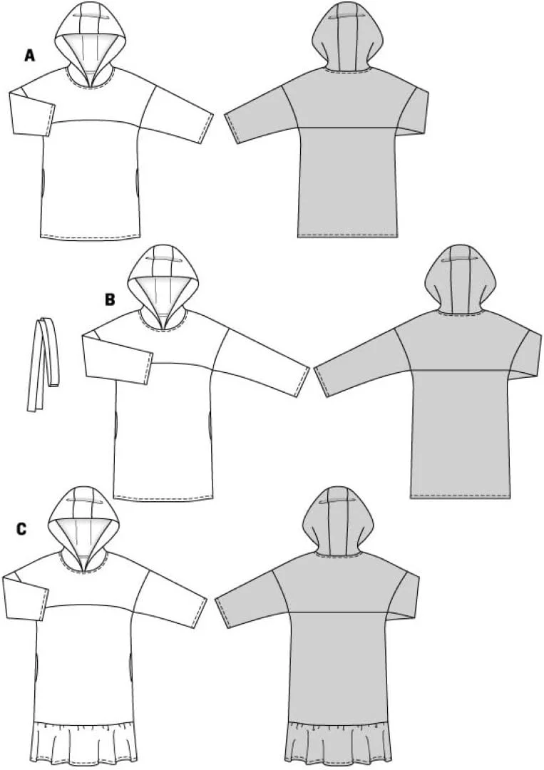 الگوی خیاطی Burda Style 5851 لباس [سایز زنانه 36-46] سطح 1 فوق العاده آسان