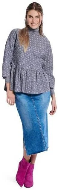 الگوی خیاطی بلوز زنانه مدل 5856 Burda style [سایز 36-46] سطح 1 فوق العاده آسان