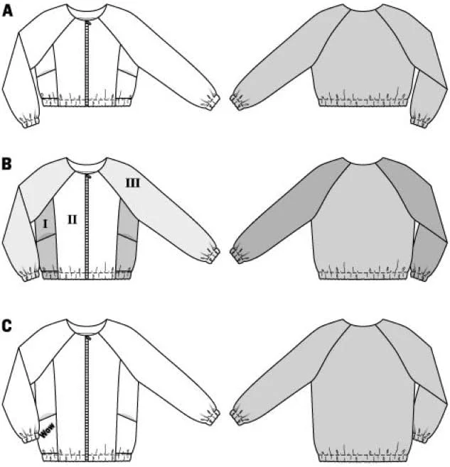 الگوی خیاطی بلوز زنانه بوردای استایل مدل 5848 [سایز 36-48] سطح 1 فوق العاده آسان