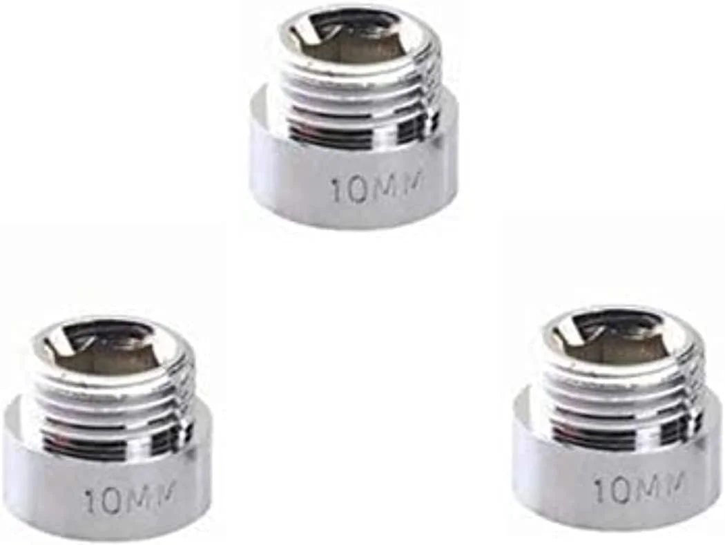 نیپل افزایشی کروم رویال اپکس نر به ماده 1/2 اینچ استاندارد لوله بریتانیا (BSP) سایزهای مختلف برای لوله افزایشی که امکان افزایش ارتفاع هر اتصالی را فراهم می کند - بسته 3 عددی (1/2x10MM)