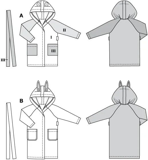 الگوی خیاطی لباس خواب کودکانه Burda Kids، سایز 104-146