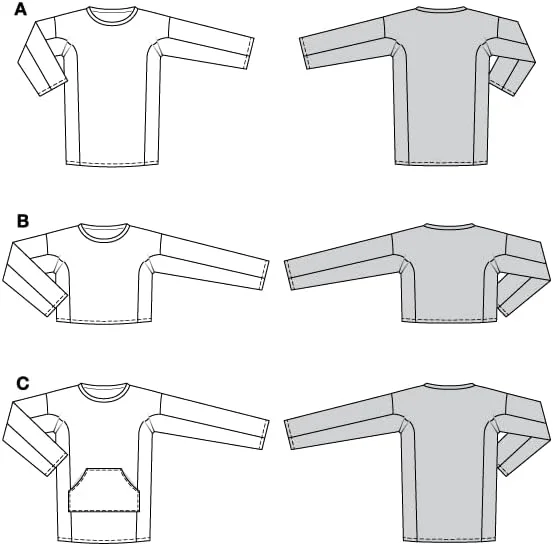 الگوی خیاطی آسان زنانه بلوز در طول های مختلف سایز 36-48 برند بوردا استایل