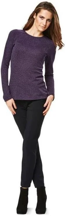 الگوی خیاطی آسان زنانه Burda style 6990 برای تی شرت، تاپ و جامپر