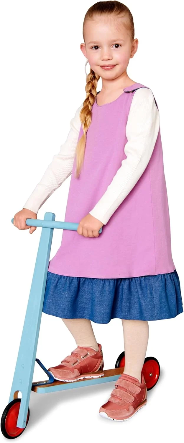 الگوی خیاطی بوردا استایل 9238 لباس [سایز بچه گانه 104-146] سطح 1 فوق العاده آسان