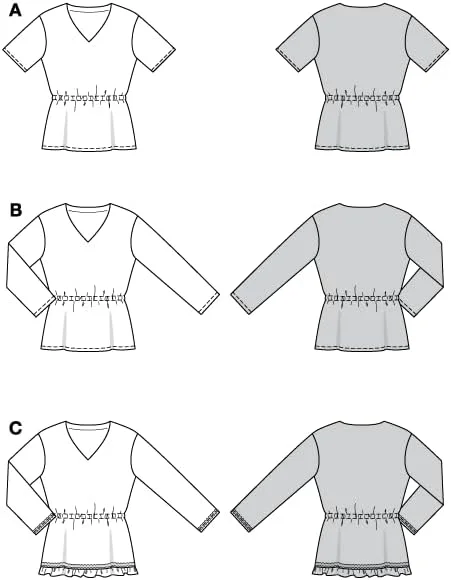 الگوی خیاطی آسان زنانه Burdastyle Burda برای پیراهن، سایزهای 36 تا 48