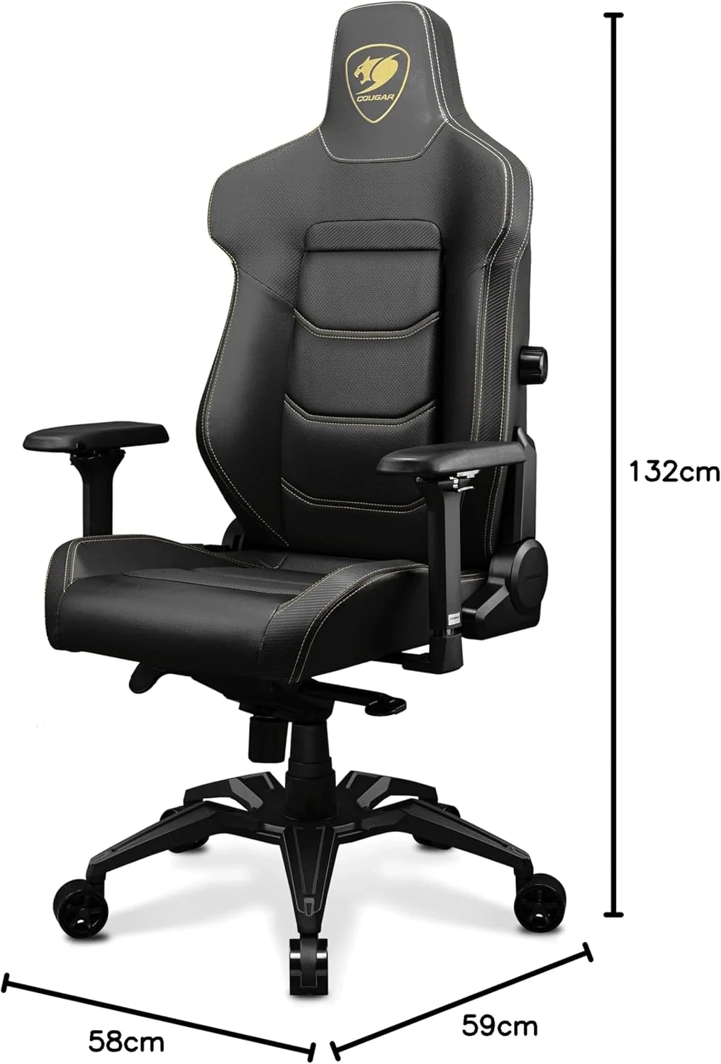 صندلی گیمینگ کوگار ARMOR EVO ROYAL با پشتیبانی کمری 4 طرفه، چرم PVC ممتاز تنفسی، فریم فولادی، دسته های قابل تنظیم 4D، سیلندر بالابر گازی کلاس 4، چرخ های فوق العاده بزرگ - مشکی 3MEVOGLB.0001 صندلی گیمینگ کوگار ARMOR EVO ROYAL با پشتیبانی کمری 4 طرفه، چرم PVC ممتاز تنفسی، فریم فولادی، دسته های قابل تنظیم 4D، سیلندر بالابر گازی کلاس 4، چرخ های فوق العاده بزرگ - مشکی 3MEVOGLB.0001
