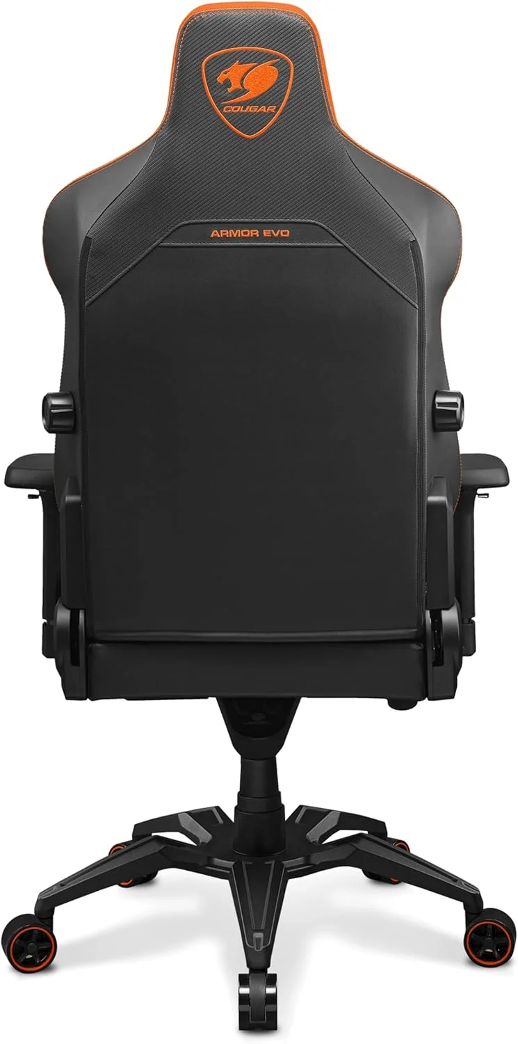 صندلی گیمینگ COUGAR ARMOR EVO با پشتیبانی کمری 4 جهته، چرم PVC ممتاز تنفسی، فریم فولادی، دسته های قابل تنظیم 4D، سیلندر بالابر گازی کلاس 4، چرخ های سایز بزرگ، مشکی-نارنجی 3MEVOORB.0001 صندلی گیمینگ COUGAR ARMOR EVO با پشتیبانی کمری 4 جهته، چرم PVC ممتاز تنفسی، فریم فولادی، دسته های قابل تنظیم 4D، سیلندر بالابر گازی کلاس 4، چرخ های سایز بزرگ، مشکی-نارنجی 3MEVOORB.0001