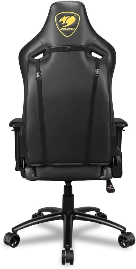 صندلی گیمینگ COUGAR OUTRIDER S، چرم PVC ممتاز، قابلیت خواباندن 180 درجه، تنظیم ارتفاع، دسته بازوی قابل تنظیم 4D، فریم فولادی، چرخ های 3 اینچی فوق العاده بزرگ - مشکی سلطنتی CGR-OUTRIDER S-RY