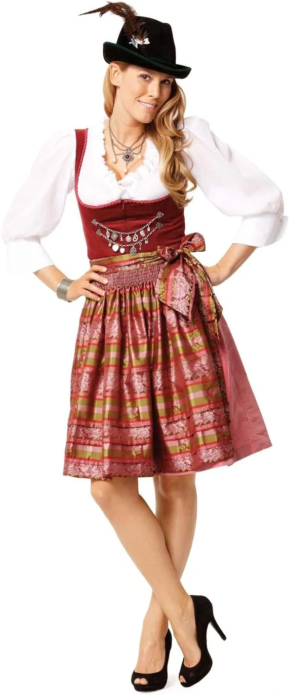 الگوی خیاطی لباس زنانه بوردای استایل مدل Burda Folklore B7443، ابعاد 19x13 سانتی متر