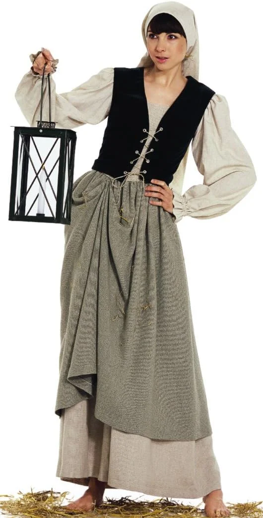 الگوی خیاطی بوردا استایل مدل 2457 لباس فانتزی کارناوال خدمتکار زن دهقان سایز 36-48 - سطح 3 متوسط