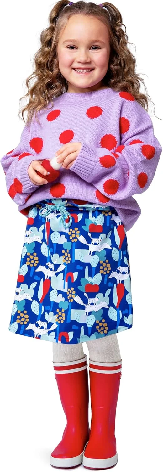 الگوی خیاطی دامن کوتاه بچگانه آسان دوز بردا استایل X09210BURDA، کد طراحی B9210، سایز 4-11 (104-146) الگوی خیاطی دامن کوتاه بچگانه آسان دوز بردا استایل X09210BURDA، کد طراحی B9210، سایز 4-11 (104-146)