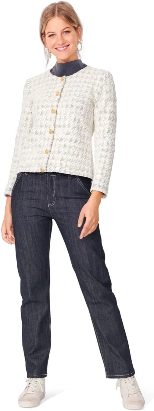 الگوی خیاطی Burda B6053 از Burdastyle، کاغذی، سفید، سایز 6-18-20 الگوی خیاطی Burda B6053 از Burdastyle، کاغذی، سفید، سایز 6-18-20